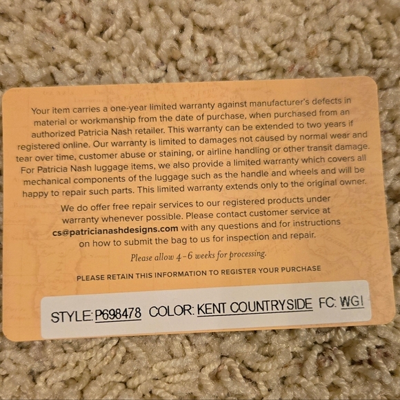 Patricia Nash Kent Countryside Aveley Multi Pocket Leather Suede Crossbody Bag - Picture 16 of 16